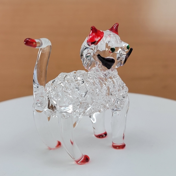 Miniature Cat Kitty Handblown Glass Lampwork Animal Figurine - Picture 4 of 9